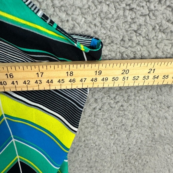 Banana Republic Tank Top Women M Petite Chevron Sleeveless Bright Y2K Bold Retro - Picture 5 of 6